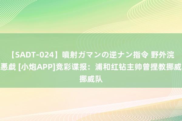 【SADT-024】噴射ガマンの逆ナン指令 野外浣腸悪戯 [小炮APP]竞彩谍报：浦和红钻主帅曾捏教挪威队