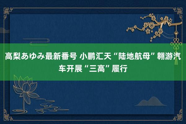 高梨あゆみ最新番号 小鹏汇天“陆地航母”翱游汽车开展“三高”履行