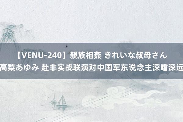 【VENU-240】親族相姦 きれいな叔母さん 高梨あゆみ 赴非实战联演对中国军东说念主深嗜深远